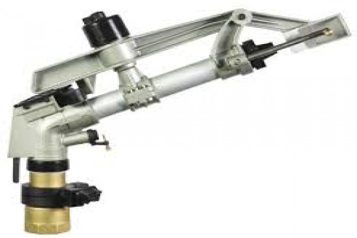 agriculture irrigation sprinkler rain gun isolated on white background